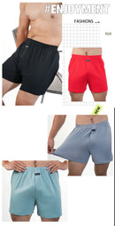 Homens puro algodão boxer shorts homem cintura alta grande roupa interior casual sólida cuecas plus size alo calças pijama boxers M-3XL 2025
