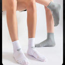 5 pares de meias curtas esportivas masculinas, meias de nylon de cores brilhantes, macias, de secagem rápida, antiderrapantes, para fitness, ciclismo ao ar livre, corrida, viagem