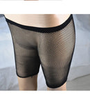 Calções de motociclista de malha feminina cintura elástica ver através da rede ciclismo estiramento meia meia-calça preto vermelho branco