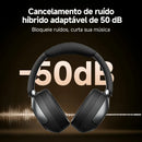 Qcy h3 pro anc fone de ouvido sem fio 50db cancelamento de ruído fone de ouvido de áudio espacial de alta resolução com ldac bluetooth 5.4 sobre fone de ouvido