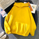 2024 outono casual feminino sólido hoodie confortável strecth camisolas bolso solto roupas quentes moda rua pullovers femininos