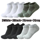 ‌ Meias esportivas masculinas, 3/5/10 pares, meias curtas para corrida, secagem rápida, malha respirável, meias curtas leves, confortáveis e anti-odor