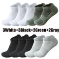 ‌ Meias esportivas masculinas, 3/5/10 pares, meias curtas para corrida, secagem rápida, malha respirável, meias curtas leves, confortáveis e anti-odor