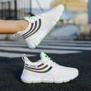 Homens sapatos esportivos casuais respirável tênis leves ao ar livre malha preto tênis de corrida atlético jogging tenis sapatos caminhada