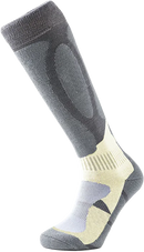Meias de esqui de compressão unissex, aderência antiderrapante, isolamento térmico, respirável, à prova de choque com fundo de toalha para esportes de inverno