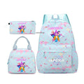 Conjunto de mochila com estampa KPop Demon Hunter com lancheira e bolsa de lápis, mochila externa leve e respirável de grande capacidade