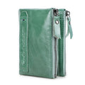 Contact's moda couro genuíno carteira feminina bifold titular do cartão moeda bolsa pequena bolsa feminina clipe de dinheiro masculino bolso carteiras