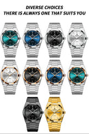 Relógios de Pulso de Moda Casual para Negócios 2026, Relógio de Ouro para Homens, Relógio de Luxo Automático, Presentes para Homens, Reloj Hombre