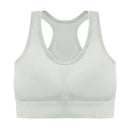 Sutiã esportivo sem costura, Top push up respirável à prova de choque feminino curto，Lingerie feminina，Poliéster，Respirável