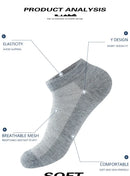 6 pares meias masculinas respiráveis curto tornozelo elástico cor sólida malha de alta qualidade negócios unisex sokken plus size EU38-47