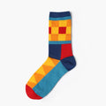 1 par novos homens mulheres meias de algodão casuais meias coloridas tripulação rua skate meias feliz engraçado harajuku sox meias
