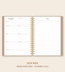 IMPRIMÍVEL Insert Planner - Visões 2026 (somente semanas e/ou dias) - Meses Contínuos
