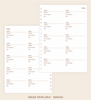 IMPRIMÍVEL Insert Planner - Senhas