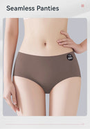 Falllsweet 4 Peças de Calcinhas de Seda Sem Costura para Mulheres, Lingerie Sexy de Cintura Média, Calcinhas de Seda Gelada M-2XL
