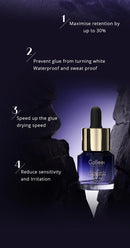 Gollee extensões de cílios 15ml primer de limpeza de cílios super ligação 0.5s cola de extensão de cílios profissional adesivo de cílios