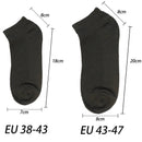 6 pares meias masculinas respiráveis curto tornozelo elástico cor sólida malha de alta qualidade negócios unisex sokken plus size EU38-47