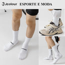 3 Pares，Meias de ciclismo respiráveis，Meia de yoga antiderrapante，Meias para corrida ao ar livre，Meias de poliéster