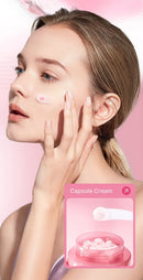 Creme de Colágeno Rosa PDRN com Niacinamida para Tom de Pele Irregular, Hidratante Facial Leve e Não Oleoso