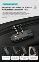 Tigernu mochilas a vácuo compressão mochilas de viagem 15.6-17 mochila portátil dos homens tsa anti roubo mochilas expansível mochila