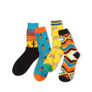 1 par novos homens mulheres meias de algodão casuais meias coloridas tripulação rua skate meias feliz engraçado harajuku sox meias