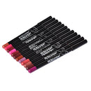 12 pcs Profissional Multi-funcional Lipliner Lápis Labial de Longa Duração À Prova D' Água Eye Brow Maquiagem Cosméticos Delineador de Lábios Coloridos Canetas