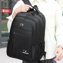 Mochila estilo neutro adequada para deslocamento, com vários zíperes para viagens de negócios, viagens de negócios, mochila de ombro duplo