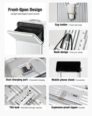 Mala de Alumínio Leve AIWEINY, Com Estrutura de PC, 360 °   Rodas Silenciosas, Cadeado TSA, Bagagem de Mão e de Transporte de 20/24/27 Polegadas