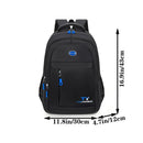 Mochila estilo neutro adequada para deslocamento, com vários zíperes para viagens de negócios, viagens de negócios, mochila de ombro duplo