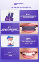 Tiras de Clareamento Dental para Remoção de Manchas Amarelas e Placa Bacteriana, Restauração do Brilho dos Dentes, Adesivos de Higiene Oral em Gel