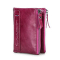 Contact's moda couro genuíno carteira feminina bifold titular do cartão moeda bolsa pequena bolsa feminina clipe de dinheiro masculino bolso carteiras
