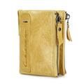 Contact's moda couro genuíno carteira feminina bifold titular do cartão moeda bolsa pequena bolsa feminina clipe de dinheiro masculino bolso carteiras