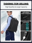 Tigernu anti-roubo mochilas grande capacidade saco 15.6 17 19 polegada mochila portátil para homens mochila de viagem bolsa feminina
