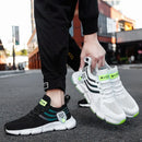 Homens sapatos esportivos casuais respirável tênis leves ao ar livre malha preto tênis de corrida atlético jogging tenis sapatos caminhada