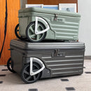 Mala de viagem com abertura lateral para bagagem de mão Mala de viagem com rodas super grandes Mala de mão de 20 polegadas Ij¢عات