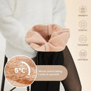 Nova Calça Legging Térmica Modeladora Preta Sexy com Forro de Lã e Efeito Translúcido, Meia-Calça Transparente de Lã, Tamanhos Grandes - Coleção 2026