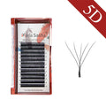 MARIA Florescimento Automático W Forma Bloom 3D 4D 5D 6D Fãs Pré-fabricados Velocidade Extensões de Cílios Natural Suave Luz Completa Densa