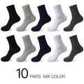 Hss 2023 meias de algodão masculino novos estilos 10 pares/lote preto homens de negócios meias respirável primavera verão para masculino tamanho dos eua (6.5-12)
