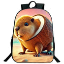 Engraçado italiano brainrot impresso mochila para meninos meninas cappuccino assassino mochila crianças bookbag italiano brainrot sacos