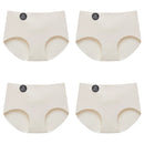 Falllsweet 4 Peças de Calcinhas de Seda Sem Costura para Mulheres, Lingerie Sexy de Cintura Média, Calcinhas de Seda Gelada M-2XL