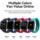 Relógio inteligente controle de música calorias distância rastreador de fitness mensagem lembrar masculino smartwatch feminino relógios pulseira relógio alarme y68