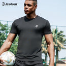 Camiseta esportiva masculina，Camisa de corrida de secagem rápida，Camisa de futebol respirável，Roupas de esportes，Camiseta