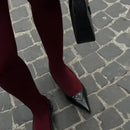 Talenza meias femininas finas meia-calça super elástica tamanho grande leggings vermelho feminino sexy collants primavera outono inverno