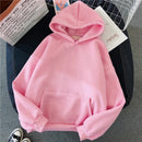 2024 outono casual feminino sólido hoodie confortável strecth camisolas bolso solto roupas quentes moda rua pullovers femininos