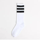 Meias de algodão com 3 listras masculinas e femininas, retrô, velha escola, hiphop, skate, longo, curto, Harajuku, branco, preto, inverno, legal, novo