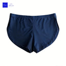 Cuecas Boxer Masculinas Sexy de Seda Gelada com Abertura Lateral, Secagem Rápida, Respiráveis, Esportivas, de Cintura Baixa, para Corrida e Lazer