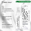 Bella moça 1 peça shampoo para extensão de cílios 100ml creme mousse para maquiagem cílios postiços limpos