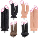 ROUGH BEAST Acessórios para Máquinas Sexuais: Dildos Grandes Pretos de Cor de Pele para Máquinas Vac-u-lock, compatíveis com máquinas de lojas.