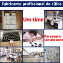 Extensões de Cílios Postiços Qeelasee Profissionais de Mink, Cílios Individuais para Maquiagem, Volume e Fans de Cílios, Atacado