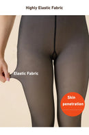 Meias térmicas grossas mulheres inverno quente sexy translúcido meia-calça leggings feminino cintura alta elástica magro meia-calça