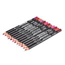 12 pcs Profissional Multi-funcional Lipliner Lápis Labial de Longa Duração À Prova D' Água Eye Brow Maquiagem Cosméticos Delineador de Lábios Coloridos Canetas